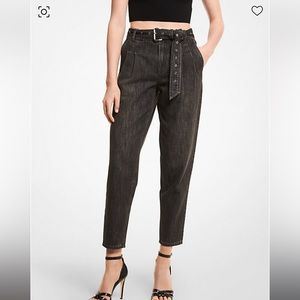 Michael Kors stretch denim belted jeans